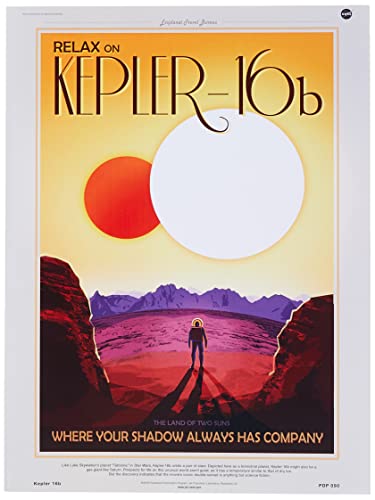 onthewall Kepler 16B NASA Espacio exploración 30 x 40 cm Art Póster Impresión