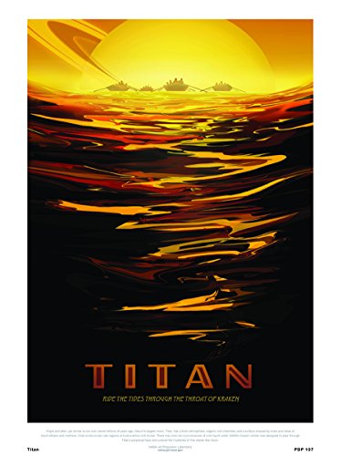 onthewall Titan NASA Espacio exploración 30 x 40 cm Art Póster Impresión