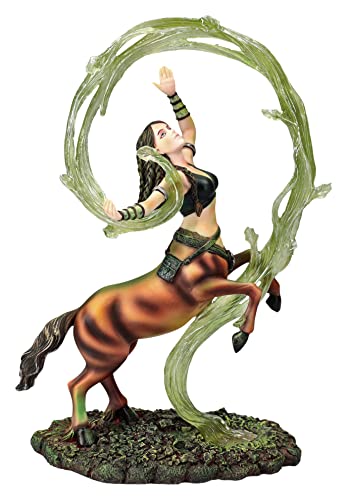Pacific Giftware Figura de maga Elemento Tierra – Elemental Magic by Anne Stokes | Figura coleccionable de bruja centauro estatua hechicera caballos humanos