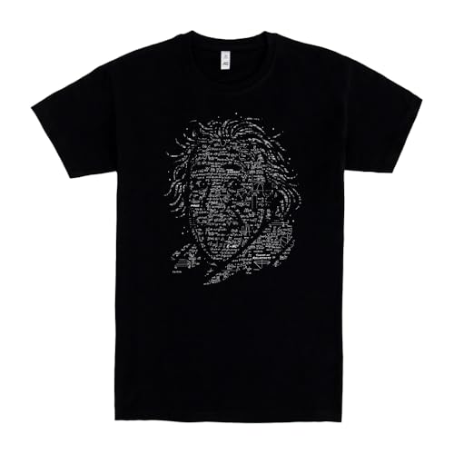 Pampling 4LB3RT Einstein - Humor Camiseta, Negro, L