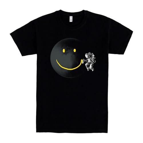 Pampling Make a Smile - Astronauta en el Espacio, Camiseta Hombre, Nero, M