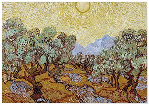 Panorama Póster Van Gogh Los Olivos 30x21 cm - Impreso en Papel 250gr - Póster Pared - Láminas para Enmarcar - Cuadros Decoración Salón - Pósters Decorativos - Cuadros Modernos