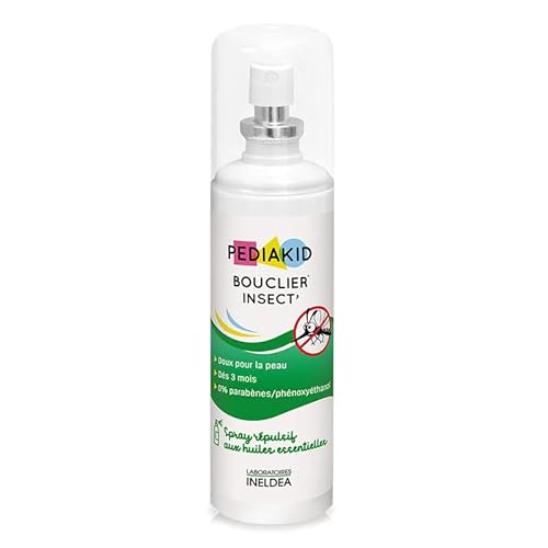 Pediakid - Bouclier Insectos - Spray Repelente de Insectos para Niños - Protección 100% natural