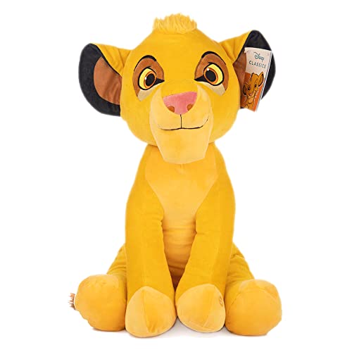 Peluche con sonido Simba, Disney, Rey León, marioneta, 30 cm