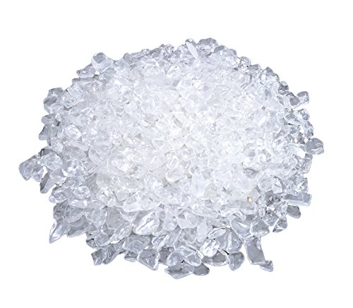 Piedras de cristal de roca, 300 g, fichas de 5-10 mm de diámetro
