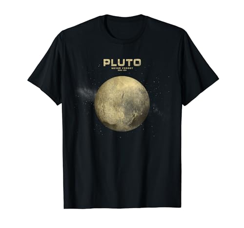 Plutón nunca olvidará el espacio con temática retro Camiseta