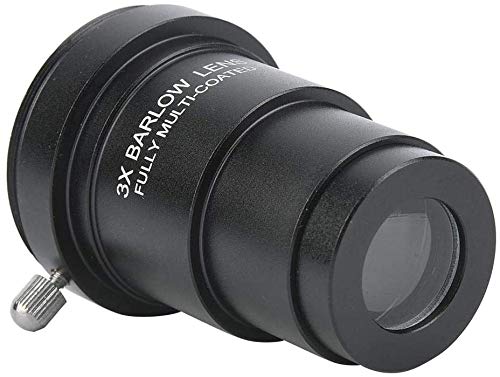 POFET Lente Barlow 3X, lente Barlow de 3,5 cm, lente astronómica para ocular con revestimiento completo