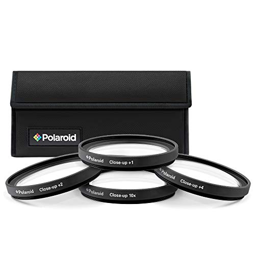 Polaroid PLFILDCCL58 - Juego de filtros de 58 mm de aproximación de 4 piezas (+1, +2, +4, +10)