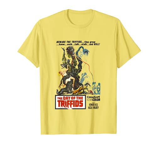 Póster de película de monstruo de terror de ciencia ficción El Día de los Triffids Camiseta