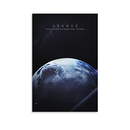 Póster de Urano del sistema solar, póster de estrella, póster impreso, arte de pared, póster moderno de Bedroo