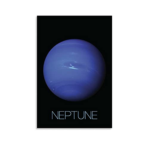 Póster educativo de Planeta Neptune con sistema solar para pared y sala de estar, 30 x 45 cm