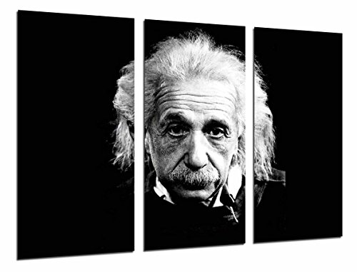 Poster Fotográfico Cientifico Famoso Albert Einstein, Blanco y Negro Tamaño total: 97 x 62 cm XXL