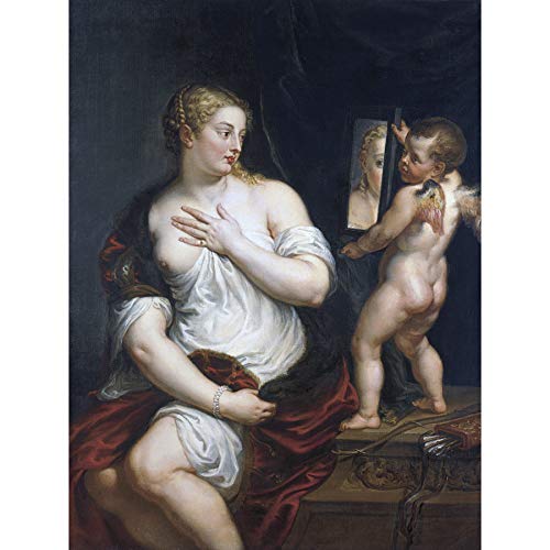 Póster grande de Rubens Venus y Cupido