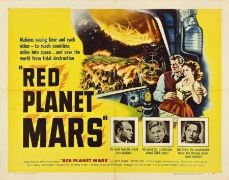 POSTERS Rojo planeta Marte cartel de la película 61cm x 91cm 24inx36in