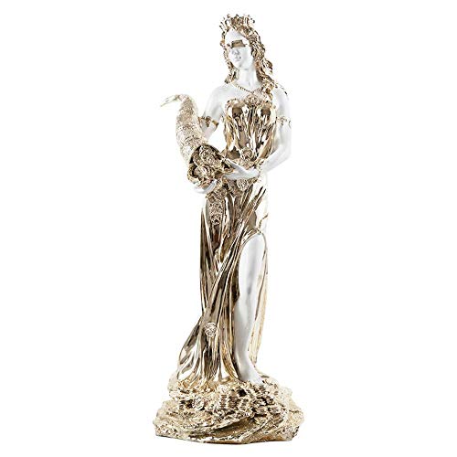 QZH Decoración del hogar Adorno Estatuilla Regalo 66Cm Escultura de Arte de la Diosa de la Fortuna de Plutón Europeo Estatua de la Belleza de la Suerte Griega Estatuilla Resina Artesanía Decoraciones