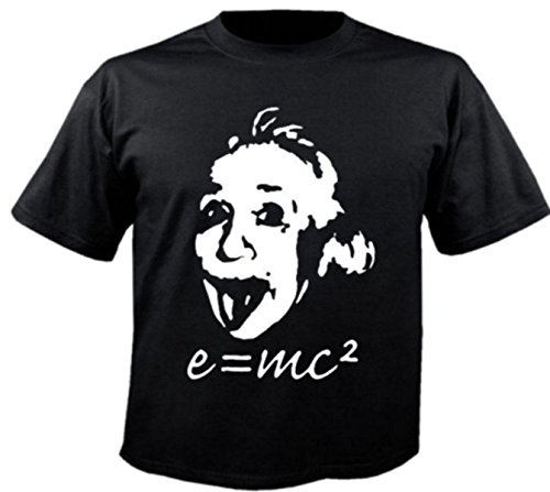 Rahmenlos 3597 - Camiseta con diseño de Albert Einstein Negro XXXXL