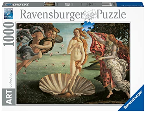 Ravensburger - Puzzle Botticelli: El Nacimiento De Venus, Colección Art collection, 1000 Piezas, Puzzle Adultos