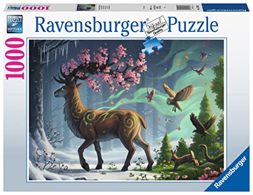 Ravensburger - Puzzle Ciervo en primavera, 1000 Piezas, Puzzle Adultos
