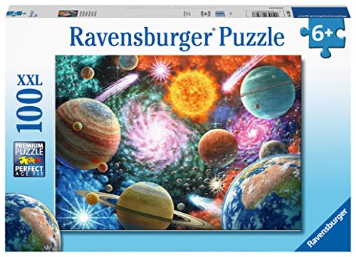 Ravensburger - Puzzle Estrella y planetas, 100 Piezas XXL, Edad Recomendada 6+ Años