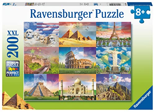 Ravensburger Puzzle, Monumentos del Mundo, 200 Piezas, Puzzles para Niños, Edad Recomendada 8+, 13290 4