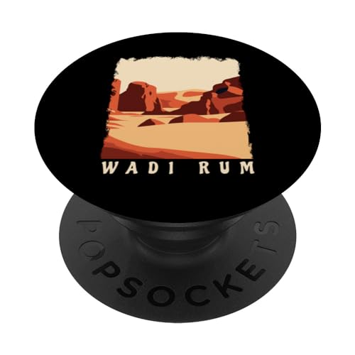 Recuerdo de vacaciones de viaje Wadi Rum Jordan PopSockets PopGrip Intercambiable