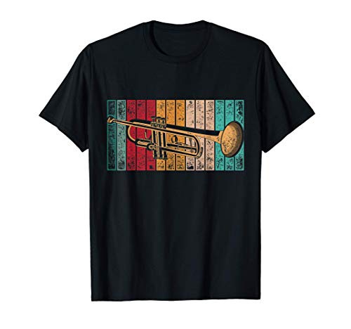 Regalo Para Trompetista Instrumento Musical Retro Trompeta Camiseta