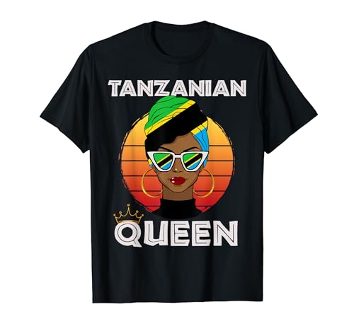 Reina de Tanzania, bandera de Tanzania, Tanzania para mujeres y niñas Camiseta