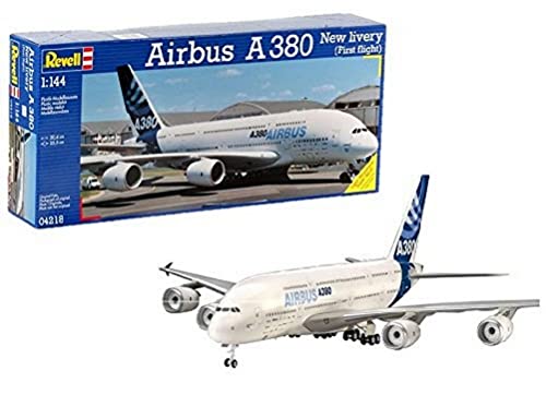 Revell Airbus A380 New Livery, Kit de Modelo, Escala 1:144 (4218) (04218), a partir de 14 años