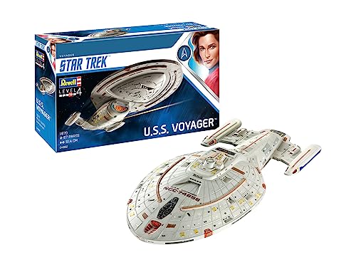 Revell-U.S.S. Voyager, Escala 1:670 Star Trek Kit de Modelos de plástico, Multicolor, 1/670 04992/4992