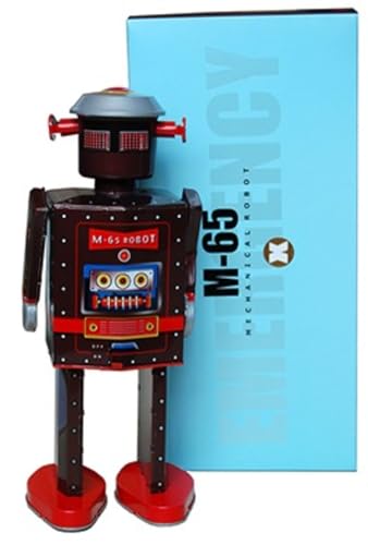 Robot Decorativo Multicolor de Hojalata M65 Robots a Cuerda. Coleccionable. Regalos Originales. Detalles para Cumpleaños. Navidad y Reyes. PR