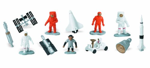 Safari Ltd. Space Bulk Bag - Juego de Juguetes de exploración Espacial - Colección de 48 Piezas para niños, niñas y niños a Partir de 3 años