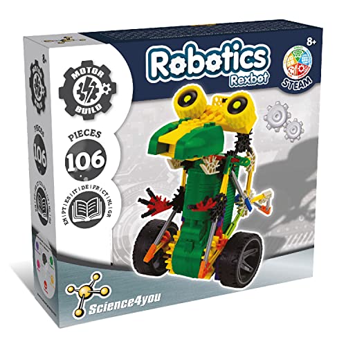 Science4you - Robotics Rexbot - Juguete Científico y Educativo Stem, Constryue tu Proprio Robot, Robotica para Niños +8 Años