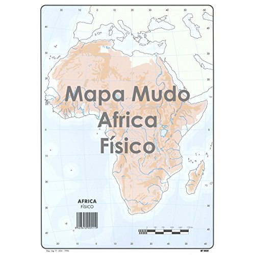 SELVI MAPA Mudo Color DIN-A4 Físico, Caja x50 África