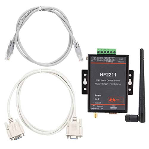 Servidor Serie HF2211, RS232/485/422 a WiFi y Ethernet DTU Módulo de Comunicación de Mensajes Cortos, Servidor Convertidor de Dispositivos de Comunicación de Red 5-36VDC