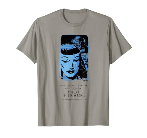 Shakespeare cita Ella es feroz camiseta con ilustración de ciencia ficción Camiseta