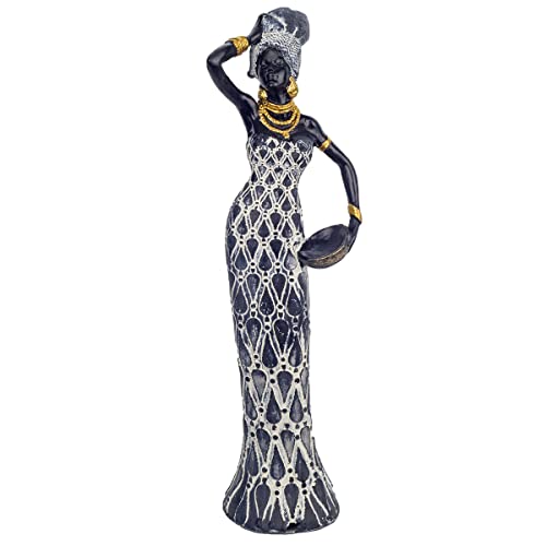 Signes Grimalt by SIGRIS - Figura Africana Negro de Resina | Figura de Africana Figuras Decorativas Decoracion Salon cm