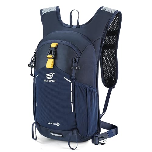 SKYSPER Mochila de senderismo de 15 l, mochila pequeña, mochila de trekking, mochila de viaje, mochila de senderismo, mochila para hombre y mujer