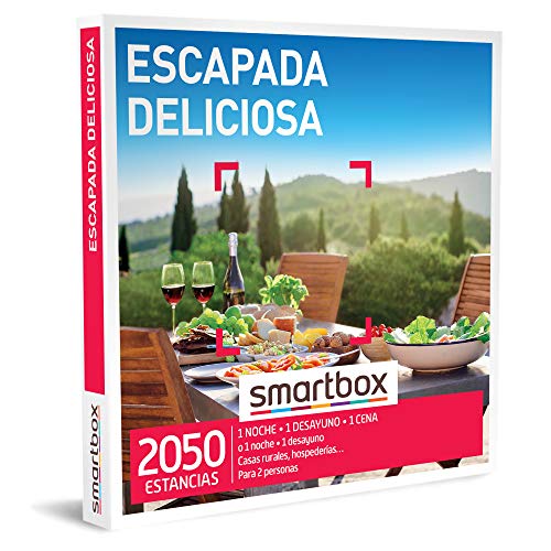 Smartbox - Caja Regalo Escapada Deliciosa - Idea de Regalo para Parejas - 1 Noche con Desayuno y Cena o Detalle para 2 Personas
