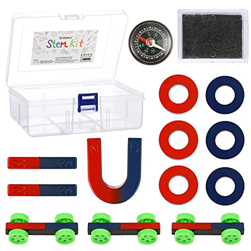 Sntieecr Labs - Juego de magnetismo científico para educación experimental, herramienta de experimento científico, juguetes educativos de física para niños y adolescentes