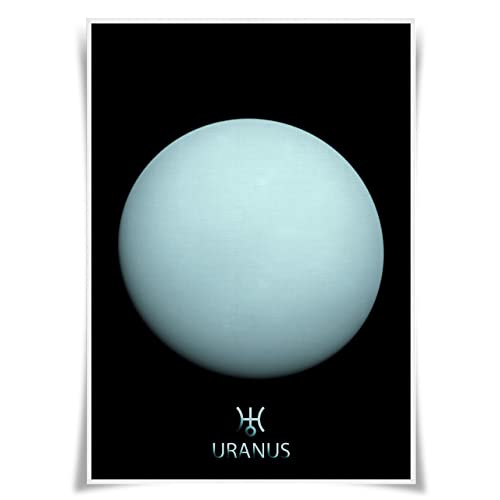 Solar System Planets A3 Poster Mars Jupiter HD Prints Universo Espacio Decoración del hogar (Urano)