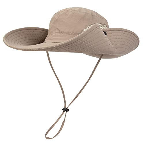 Sombreros para el Sol Hombres y Mujeres ala Ancha Sombrero de Pesca Verano Protección UV Gorros de Pescador Safari Outdoor