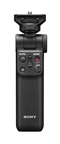 Sony GPVPT2BT.SYU Estabilizador para cámaras, Agarre con Mando a Distancia Bluetooth, función de inclinación y trípode, Color Negro