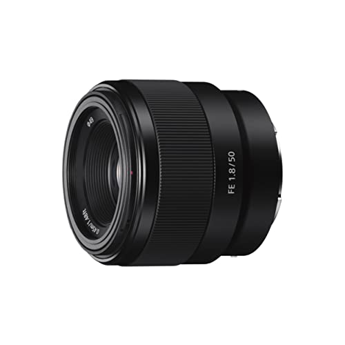 Sony Lente estándar SEL-50F18F (longitud focal fija, 50 mm, F1.8, fotograma completo, adecuado para las series A7, A6000, A5100, A5000 y Nex, montura E) Negro