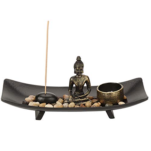 Soporte De Incienso De Budismo - 1 Juego Soporte De Incienso De Candelabro De Budismo Zen Artículos De Decoración del Hogar para La Meditación Y La Relajación De La Paz Tranquila