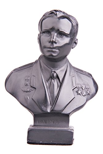 soviética ruso URSS astronauta Yuri Gagarin piedra busto Estatua Escultura 12 cm negro