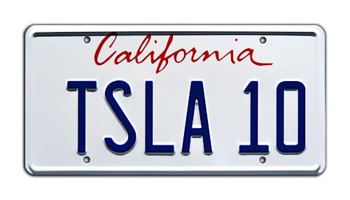 SpaceX Falcon Heavy | TSLA 10 | Metal Stamped License Plate