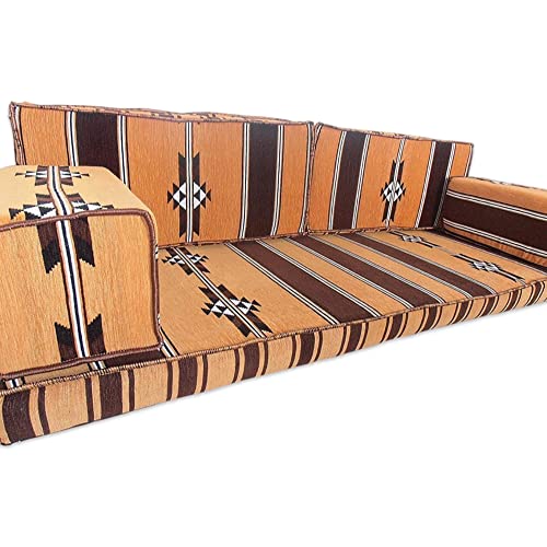 Spirit of 76 SHI_FS223 - Juego de sofá de suelo estilo beduino para muebles bohemios