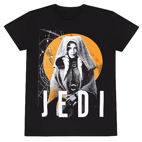 Star Wars Camiseta Jedi Unisex Adulto (L) (Negro), Negro -, Large [video game]