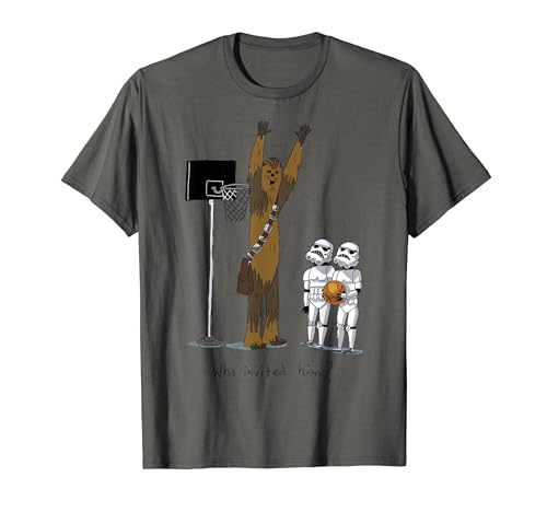 Star Wars Chewbacca Basketball Who Invited Him Camiseta