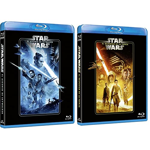 Star Wars: El Ascenso de Skywalker [Blu-ray] & Star Wars: El despertar de la fuerza (Edición remasterizada) 2 discos (película + extras) [Blu-ray]